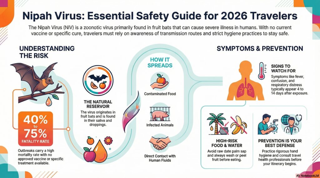 Planning your next big trip? Whether you're flying out of Toronto, Hamilton, or Vancouver, staying informed about global health trends is part of being a smart traveller. At Canada TravelMED, we’re here to break down the medical facts about the Nipah Virus (NiV) so you can travel with peace of mind.